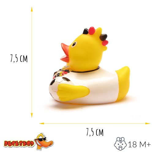 DUCKSHOP I Badeente Deutschland Fan I Quietscheente I L: 7,5 cm - 4