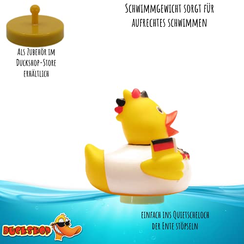 DUCKSHOP I Badeente Deutschland Fan I Quietscheente I L: 7,5 cm - 6