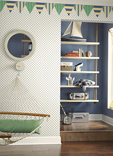York Wallcoverings Anker Living Spot Tapete, Blue .161, Wallpaper - 2