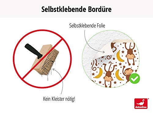 I-love-Wandtattoo b-10003 Kinderzimmer Bordüre „Anker und Steuerrad“ Piratendeko Kinder - 5